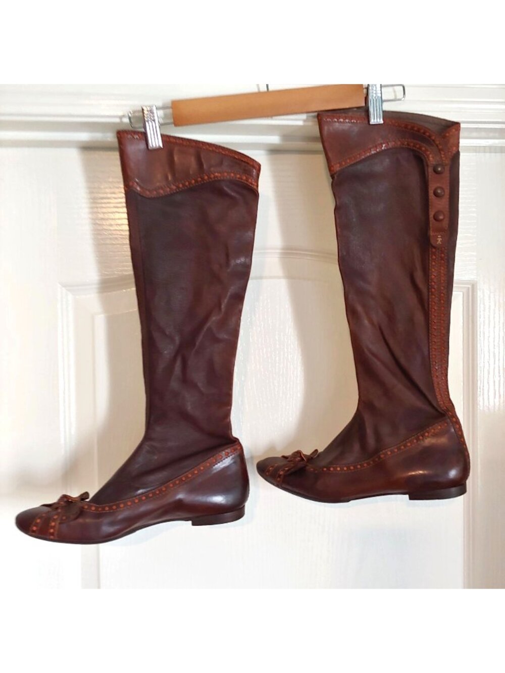 Henry Beguelin Handmade Italy Leather Victorian Artisan Granny Boots Steampunk